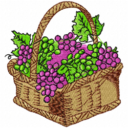 Grapes Embroidery Design 5
